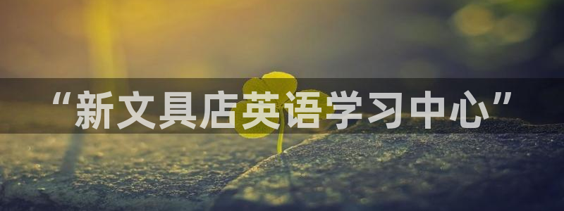 卧龙沙滩蹦床娱乐：“新文具店英语学习中心
