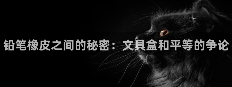 卧龙娱乐总代：铅笔橡皮之间的秘密：文具盒