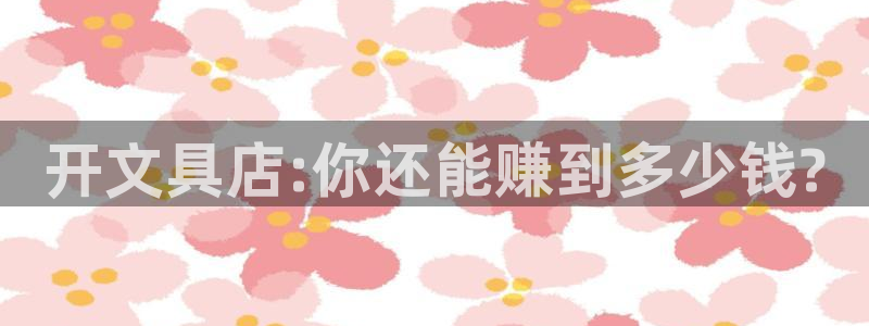 卧龙娱乐注册地址：开文具店:你还能赚到多