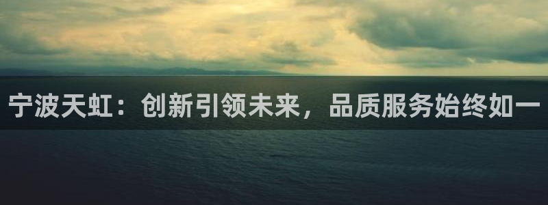 西安卧龙娱乐播报：宁波天虹：创新引领未来